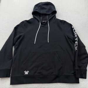 Vortex Optics Mens Black Pullover Hoodie Fleece Graphic Sleeve S2F25101 XL